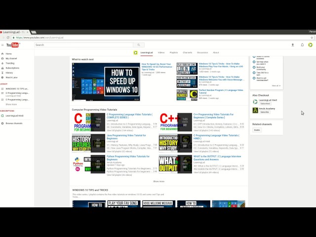 What LearningLad is All About | C, C++ Java Programming, Os Tips Much More