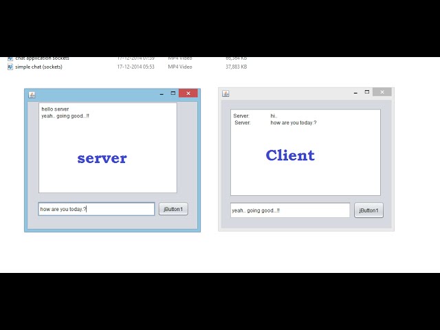 chat application using java sockets (with GUI)