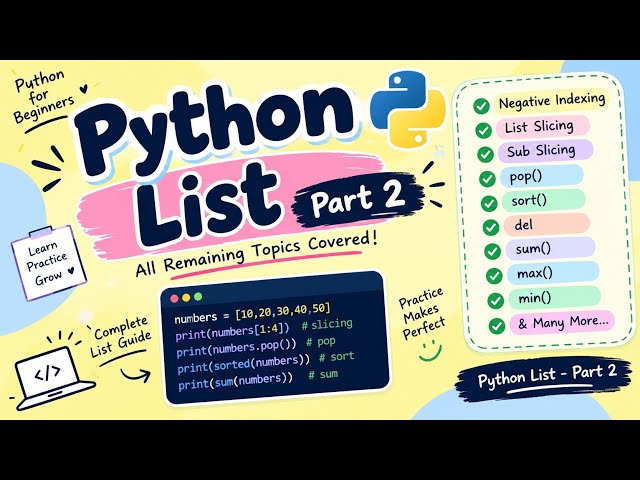 Python datatypes ---LIST (part 2)😇😇