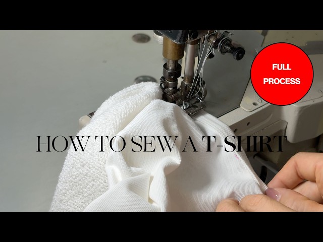 How I Sew a Basic T-Shirts | Full Sewing Process