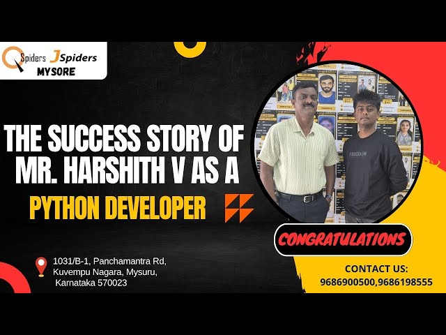 The Success Story of Mr. Harshith V   As a  Python Developer.