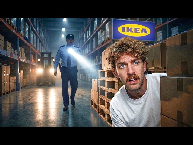 Almost got CAUGHT! Overnight challenge IKEA