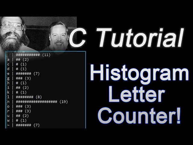 C Programming Tutorial: Tiny histogram letter counter in the console!