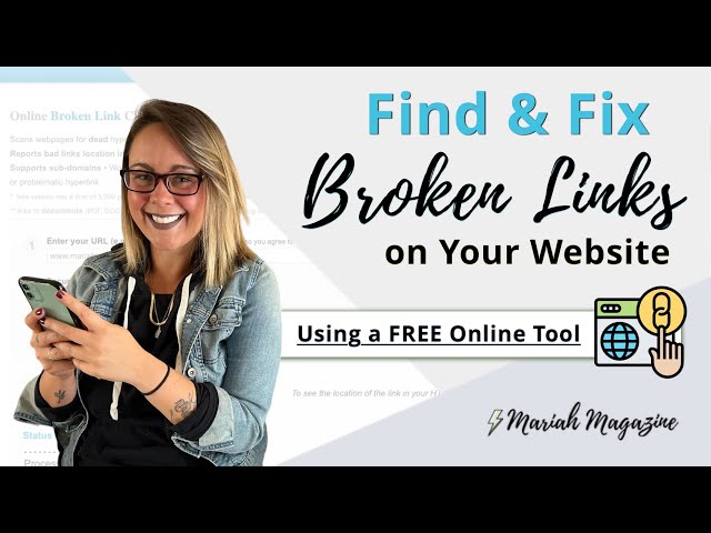 How to Find & Fix Broken Links on Your Website | Remove Website Broken Links
