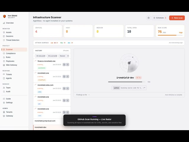 Source Control: GitHub Security Scan