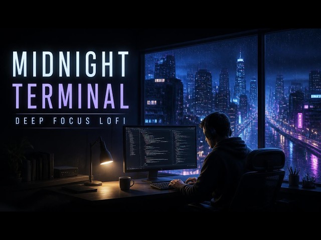 🌙 Midnight Terminal | Deep Focus Lofi Beats for Late Night Coding & Study