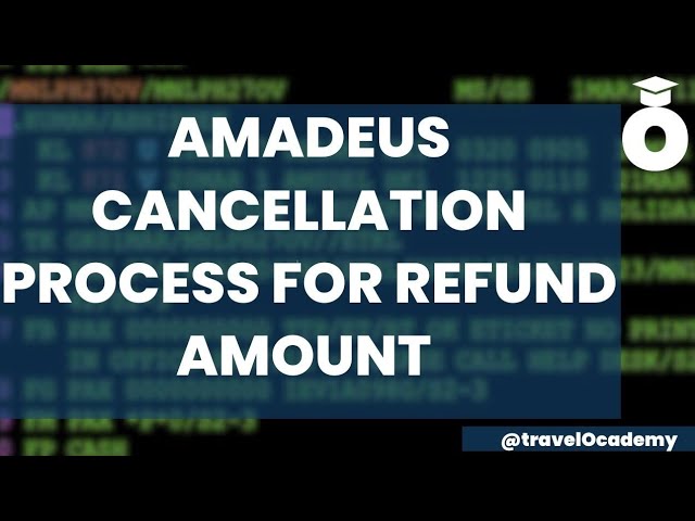 Amadeus session 38 | Cancellation | How to find out REFUND amount in ticket | Tax Refund Gaurav Gera