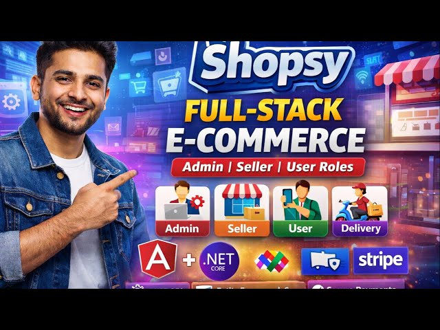 Shopsy Full-Stack E-Commerce Website | Angular + .NET Core | Multi-Role Platform