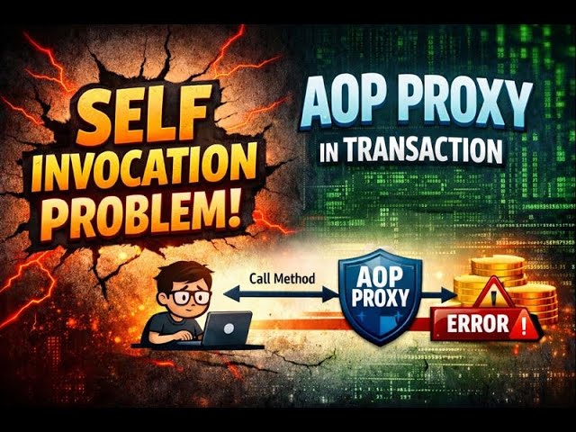 Transaction in Spring Boot || AOP proxy || Self Invocation Problem