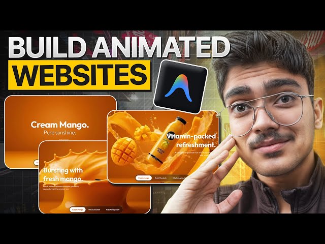 I Built an Animated Product Website in 10 Minutes using AI (Google Anti-Gravity)