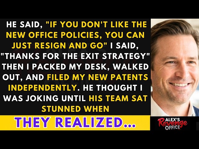 Boss Sneered 'Resign'—I Checkmated His Whole Career With Patents