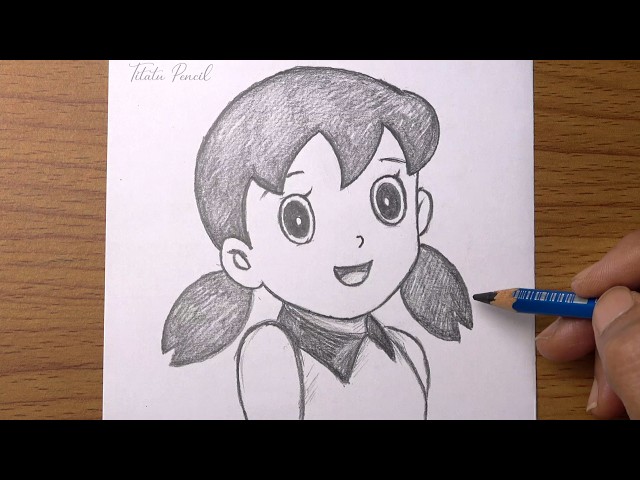 How to Draw Shizuka Step by Step | Easy Pencil Sketch