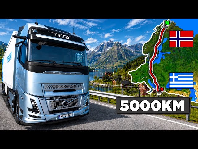 ETS2 Longest Delivery in Europe (Tromsø to Athens) Norway to Greece | Euro Truck Simulator 2