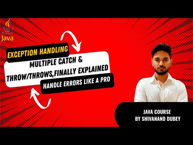 Java Exception Handling: Multiple Catch, throw/throws, finally, User & Chained Exceptions | Part-36