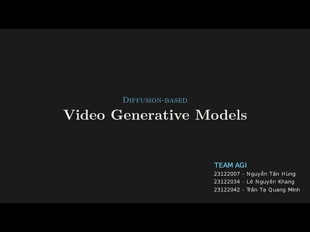 CVPR 2024 Tutorial - Video Diffusion Tutorial (Visual Explanation)