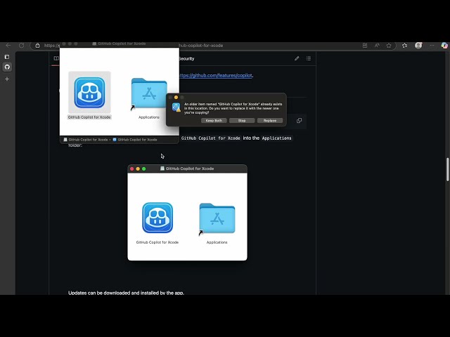Install Copilot for xcode