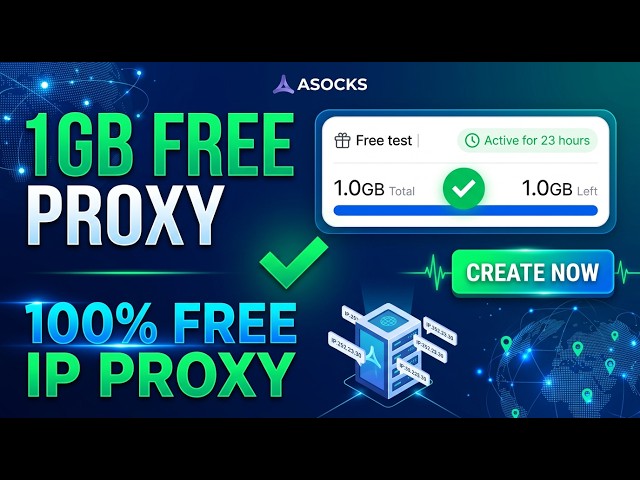 How to Get 1gb FREE Proxy  | Free Proxy Test | 1gb free proxy | Free proxy 2026 | Free ip proxy