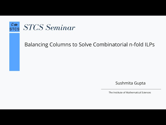 Balancing Columns to Solve Combinatorial n-fold ILPs