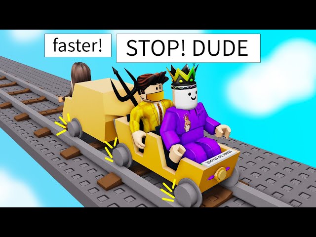 Roblox Cart Ride BUT People Say STOP I Go FASTER