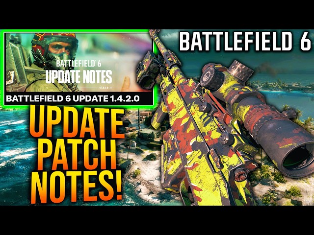 BATTLEFIELD 6 NEW 1.4.2.0 UPDATE PATCH NOTES! (TOP GUN UPDATE)