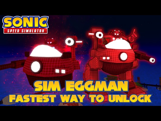 LA FORMA MÁS RÁPIDA DE DESBLOQUEAR A SIM EGGMAN (Sonic Speed Simulator)