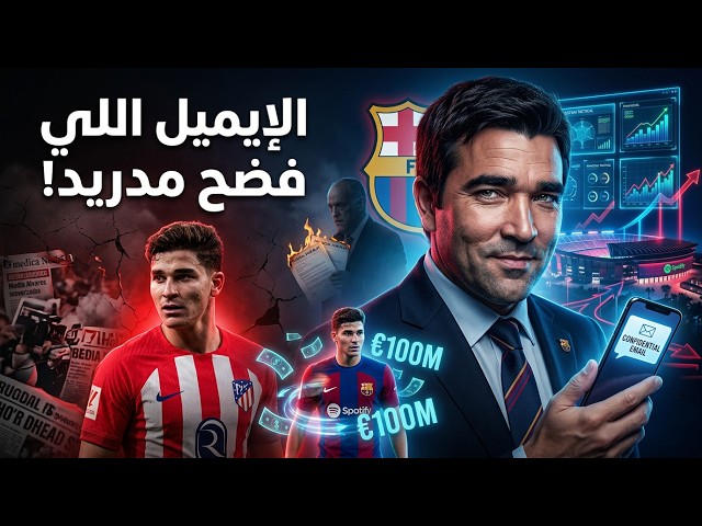 كيف تحوّل برشلونة إلى بنك كروي مرعب؟ | الإيميل السري الذي كشف حرب ألفاريز وأتلتيكو🔥