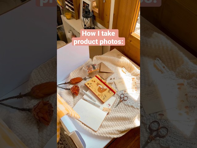 How I take product photos ✨ #productphotography #smallbusiness #artbusiness #stationeryshop
