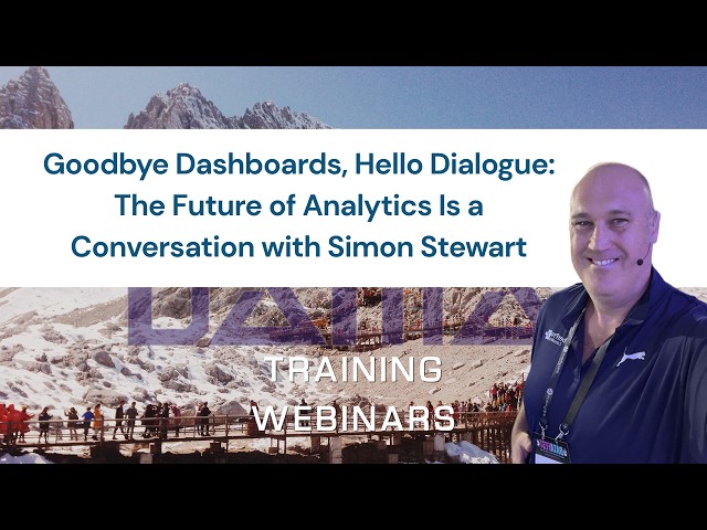 Goodbye Dashboards, Hello Dialogue: The Future of Analytics Is a Conversation with Simon Stewart