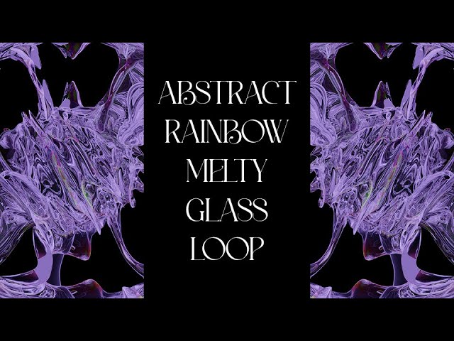 Abstract Rainbow Melty Glass Loop ( blender tutorial )