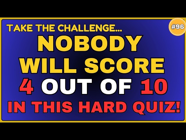 HOW GOOD IS YOUR GENERAL KNOWLEDGE? SCORE ATLEAST 10! || 40 QUESTIONS #generalknowledge
