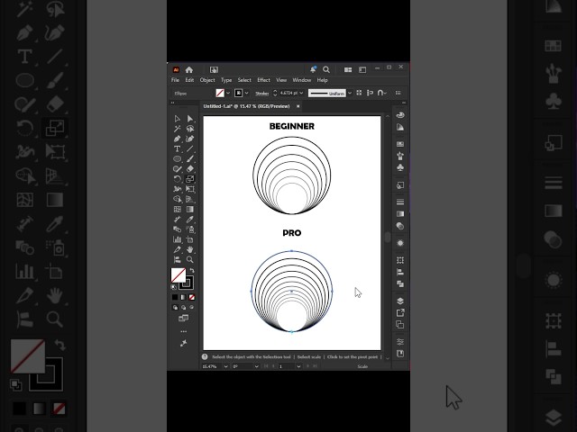 Adobe Illustrator 2026 - Tip to scaling object #rfgraphicsworld