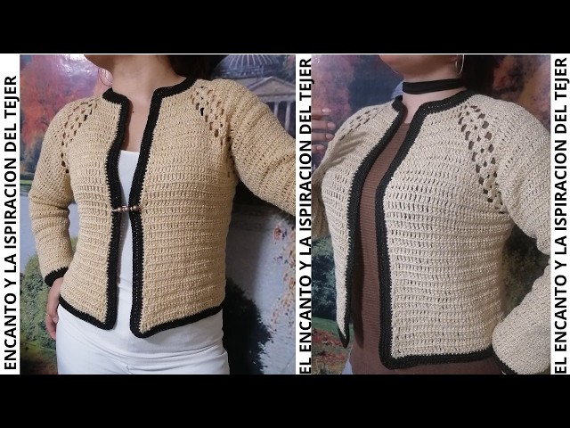 APRENDE A TEJER UN BONITO BOLERO FACIL A CROCHET