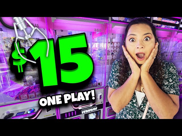 The MOST Expensive Claw Machine in the WORLD! And we WON!