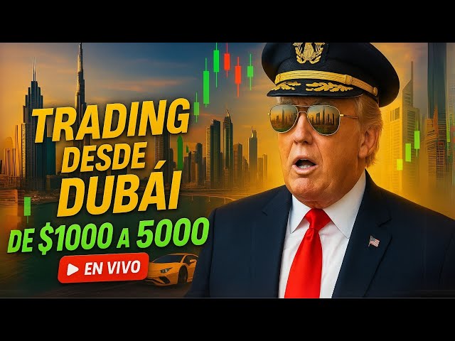 Trading CRIPTO desde DUBAI de $1000 a $5000 I Busco en DIRECTO entradas en LONG y SHORT 40X🔥