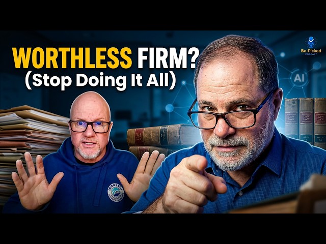 Why Doing Everything Yourself Makes Your Law Firm Worth Less