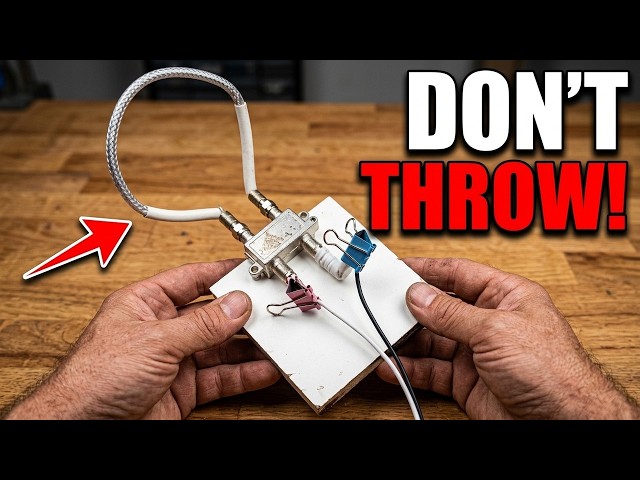 Don't Throw Away Cable Splitters! Free TV Hack