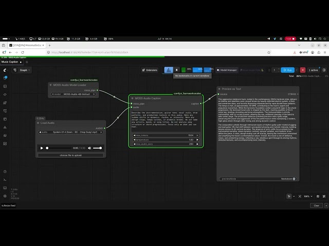ComfyUI MOSS Audio music captioning