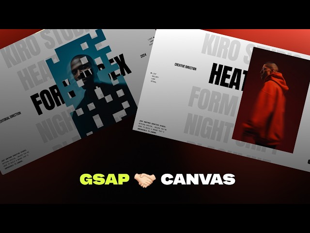 This Hover Effect Looks Impossible — GSAP × Canvas 👀
