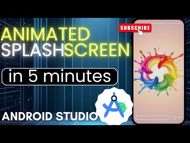 Animated Splash Screen in Android Studio (2026) | Splash Screen API Latest #androidstudio #tutorial