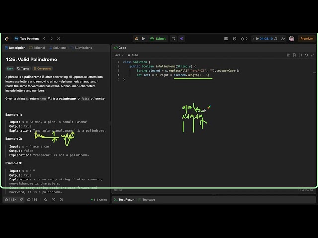 Valid Palindrome   Leetcode 125   Java