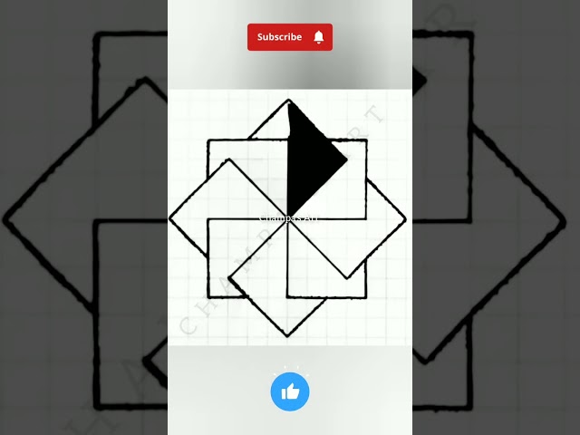 💥How To Draw A Easy Geometric Pattern Design For Beginners | Geometric Patterns |💥 #Shorts