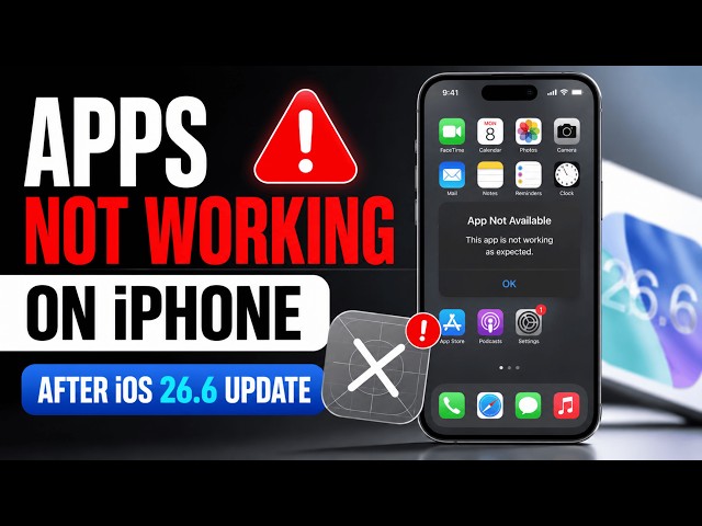 iOS 27 Apps Not Working or Crashing on iPhone - Here's the Fix!