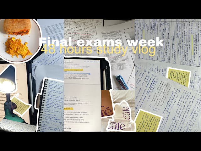 🍡48 hours study vlog ( cramming for final exams, studying, notes and revisions) LIFE IN INDIA