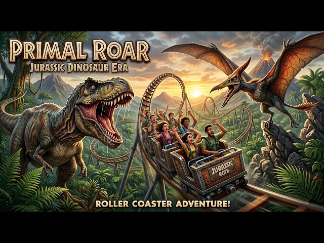 Primal Roar 360° VR - Jurassic Dinosaur Era [Roller Coasters] 🦖