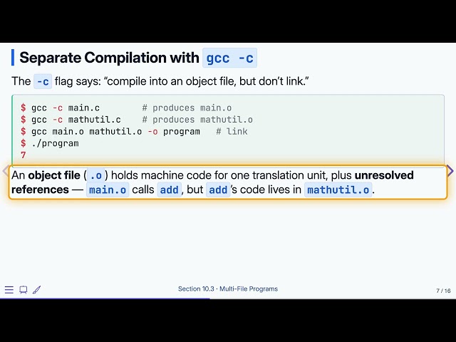 10.3 Multi-File Programs — Programming Fluency in C