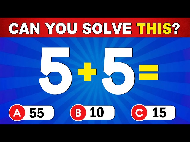 Can You Pass This Maths Quiz? | Ultimate Math Quiz Challenge! ➗🤓✖️