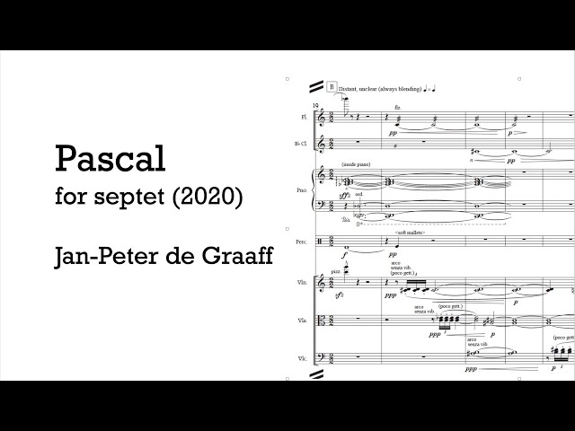 Jan-Peter de Graaff: Pascal (2020)