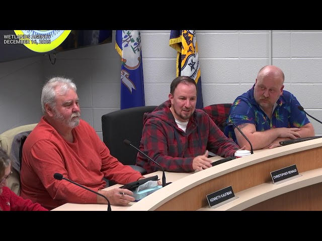 Enfield, CT - Inland Wetlands & Watercourses Agency - December 16, 2025