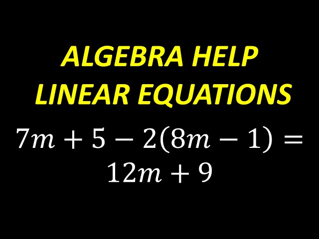 Back to School Algebra Review | How to Solve Linear Equations
