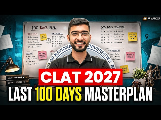 CLAT 2027 | 100 Days MASTERPLAN | Keshav Malpani 